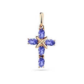 Крест декоративный 04-1-037-8500-010 золото