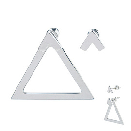 Серьги подвесные 2900013999 серебро Треугольник