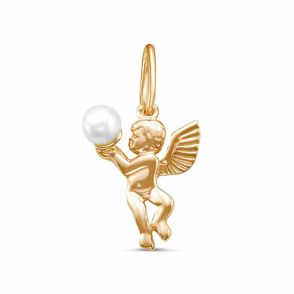 Подвеска декоративная п2117-2п серебро ангел