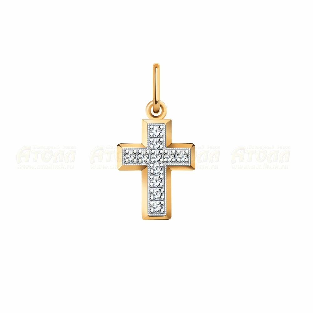 Крест декоративный 3220 золото