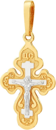Крест христианский 15510 золото