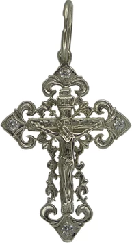 Крест христианский 1000н серебро
