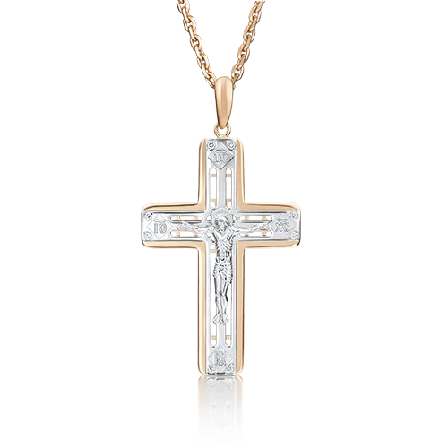 Крест христианский 03-1986-00-401-1111-03 золото