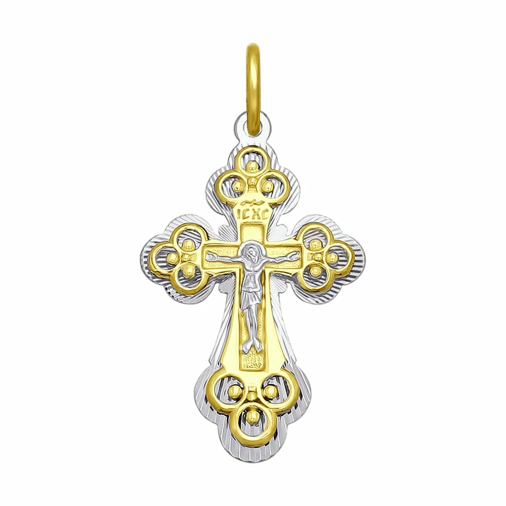 Крест христианский 120315-2 золото