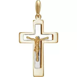 Крест христианский ПШ0089 золото