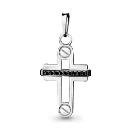 Крест декоративный 24557Ч.5 серебро_0