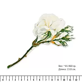 Брошь 41668 серебро розы зимнего дворца_2