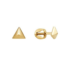 Серьги пусеты 007032-4000 золото Треугольник
