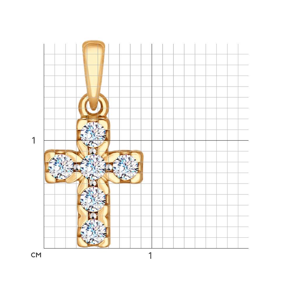 Крест декоративный 81030063 золото