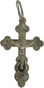 Крест христианский 1101н серебро