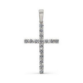Крест декоративный 1009623-01110 серебро