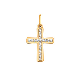 Крест декоративный 3289 золото