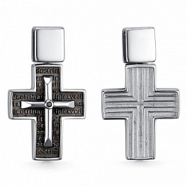 Крест декоративный 03-2828.00ЧБ-17 серебро