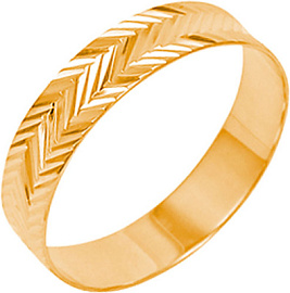 Кольцо обручальное АК423 золото