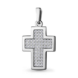 Крест декоративный 21473А серебро