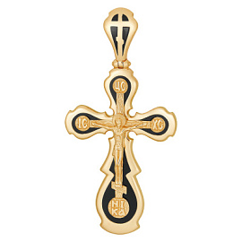 Крест христианский П19077  золото