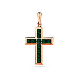 Крест декоративный 04-1-039-1900-012 золото