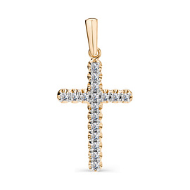 Крест декоративный 3118-310 золото