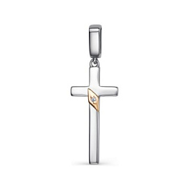 Крест декоративный 03-2120.000Б-00 серебро
