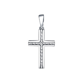 Крест декоративный 90-03-2419-00 серебро