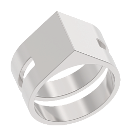 Кольцо 1040091-00000 серебро
