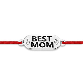 Браслет красная нить 1410415426 серебро Best mom