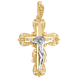 Крест христианский 3007 золото Полновесный