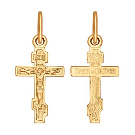Крест христианский 120187 золото