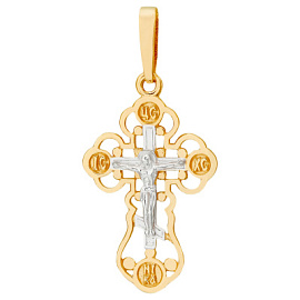 Крест христианский П15532 золото