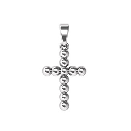 Крест декоративный 0800248-00245 серебро