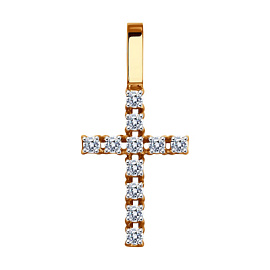 Крест декоративный 51-130-01691-1 золото