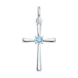 Крест декоративный 92030718 серебро