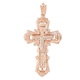 Крест христианский ПК-044-au золото Полновесный