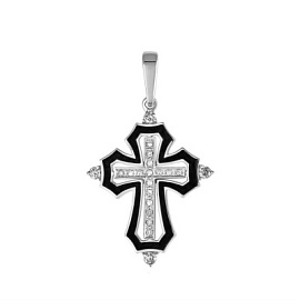 Крест декоративный 3-128-7902 серебро