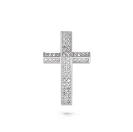 Крест декоративный 3-205-7900 серебро