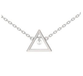 Колье 1046126-01210 серебро Треугольник